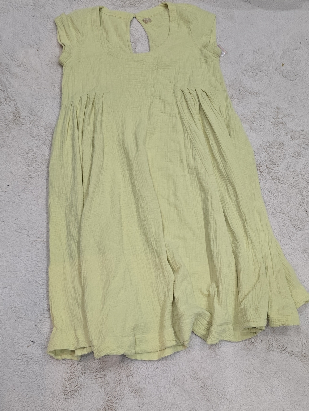Light Yellow Cotton Summer Dress